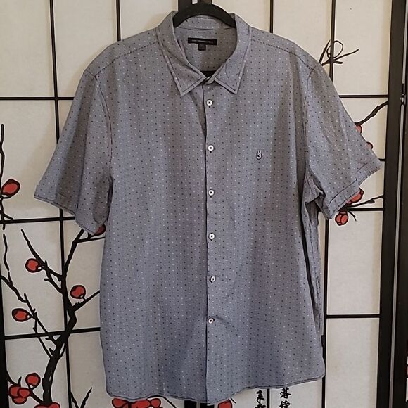 John Varvatos Short Sleeve Cotton Shirt - Picture 3 of 7